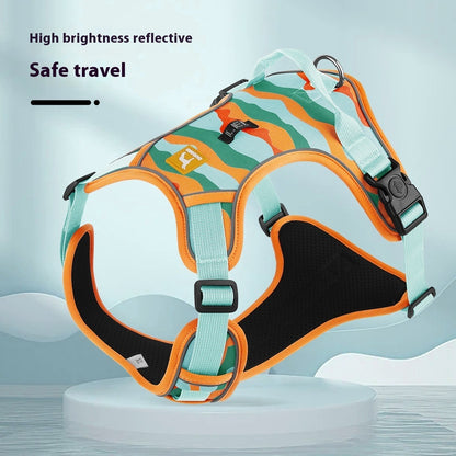 Bright, Safe & Comfy Dog Harness with Control Handle